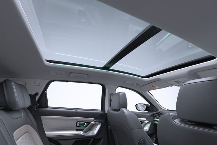 tata harrier ev panoramic sunroof